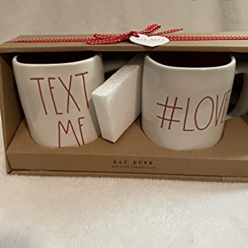 Rae Dunn 2 Mug Set - New in Box